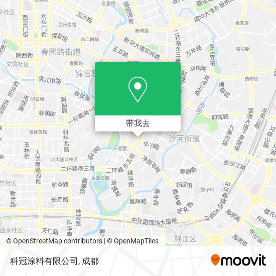 科冠涂料有限公司地图