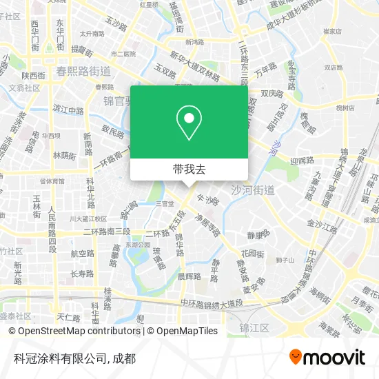 科冠涂料有限公司地图