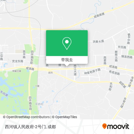 西河镇人民政府-2号门地图