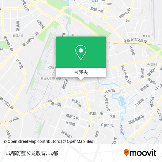 成都蔚蓝长龙教育地图
