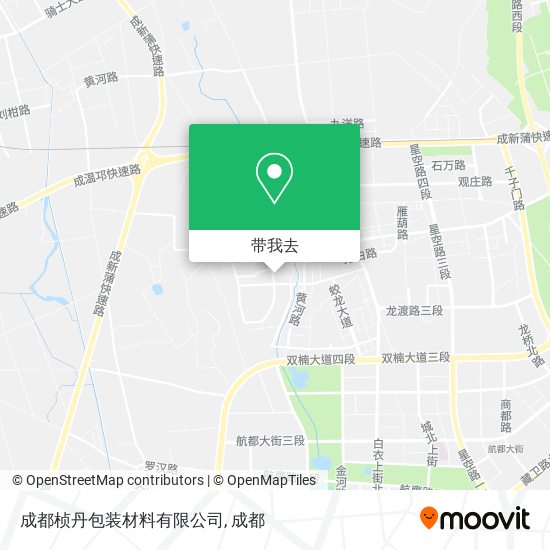 成都桢丹包装材料有限公司地图