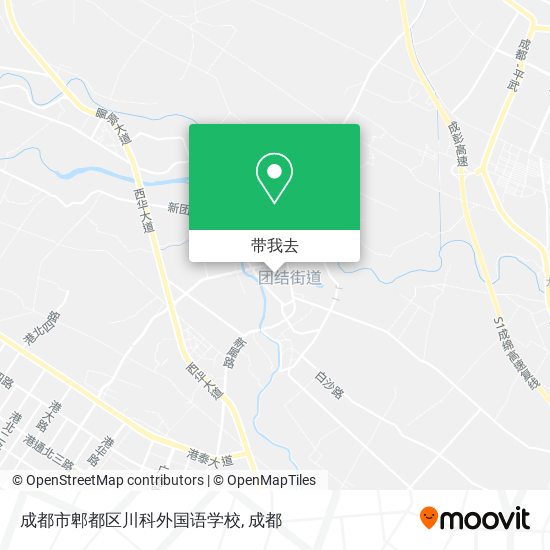 成都市郫都区川科外国语学校地图