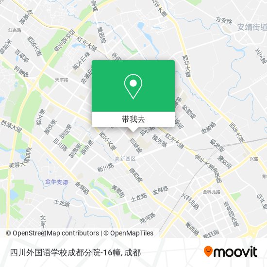 四川外国语学校成都分院-16幢地图