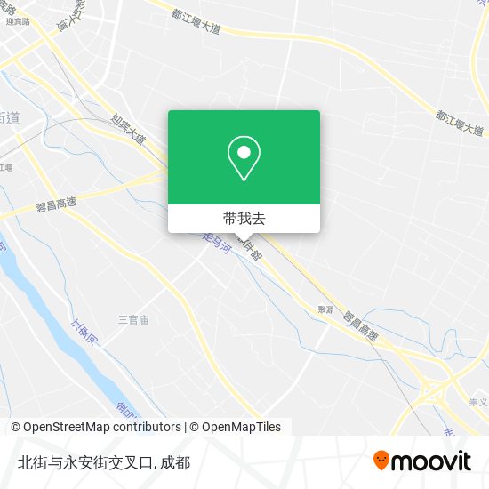 北街与永安街交叉口地图