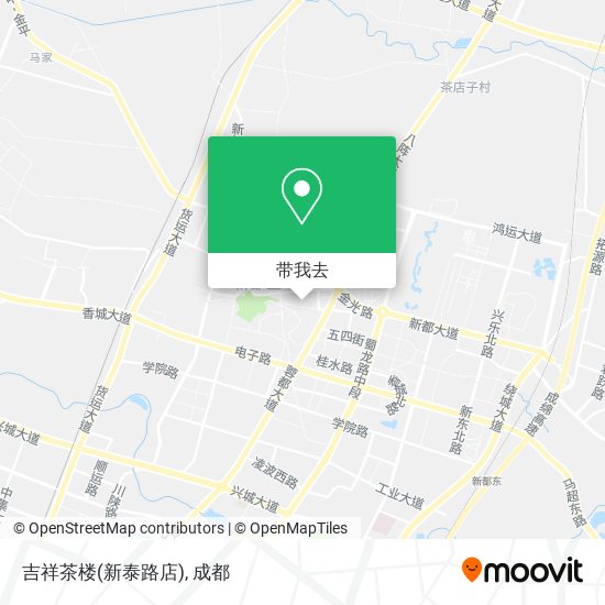 吉祥茶楼(新泰路店)地图