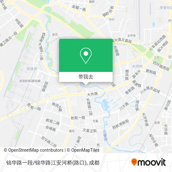 锦华路一段/锦华路江安河桥(路口)地图