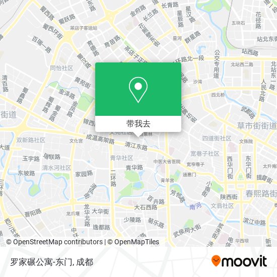 罗家碾公寓-东门地图