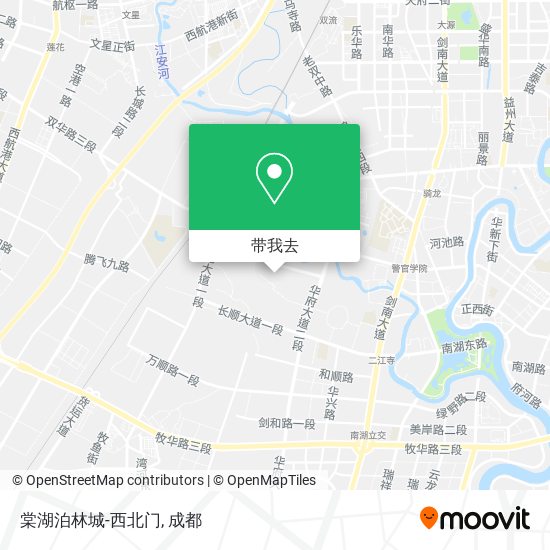 棠湖泊林城-西北门地图