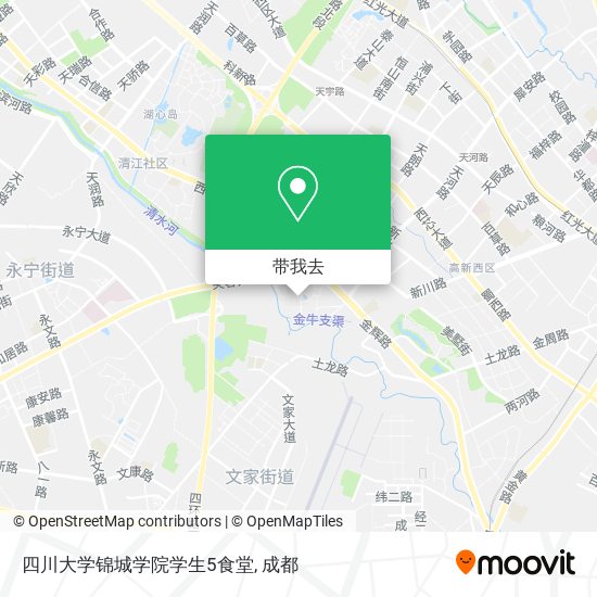 四川大学锦城学院学生5食堂地图