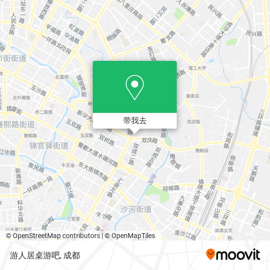 游人居桌游吧地图