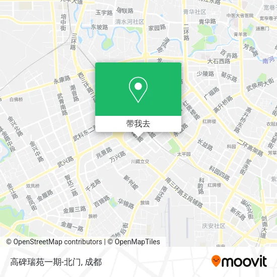 高碑瑞苑一期-北门地图