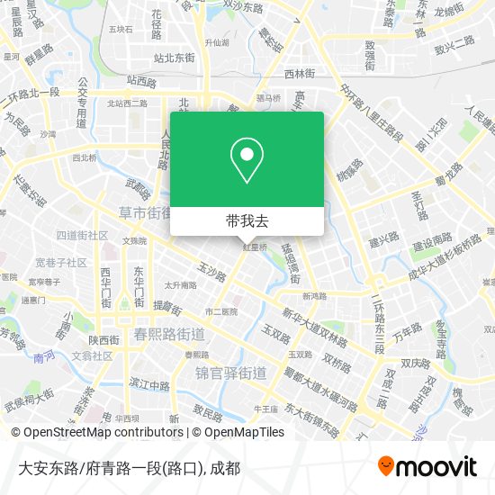 大安东路/府青路一段(路口)地图