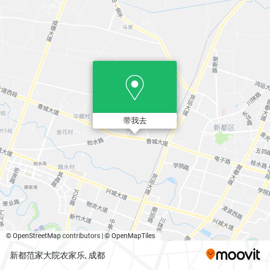 新都范家大院农家乐地图