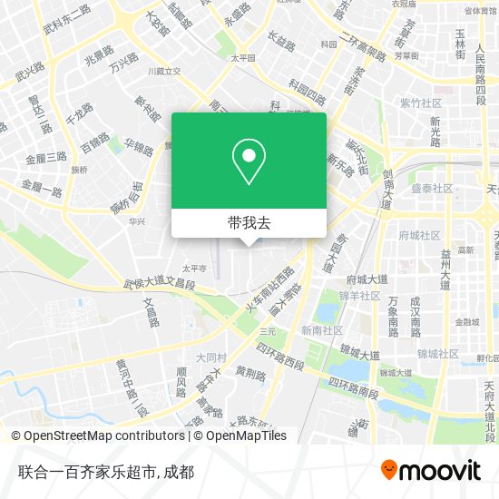 联合一百齐家乐超市地图