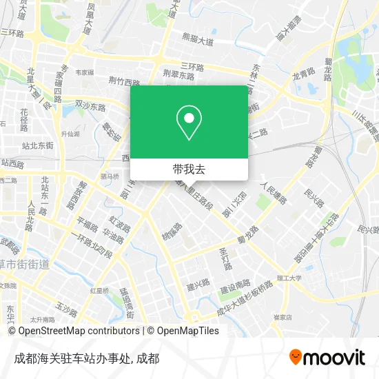 成都海关驻车站办事处地图