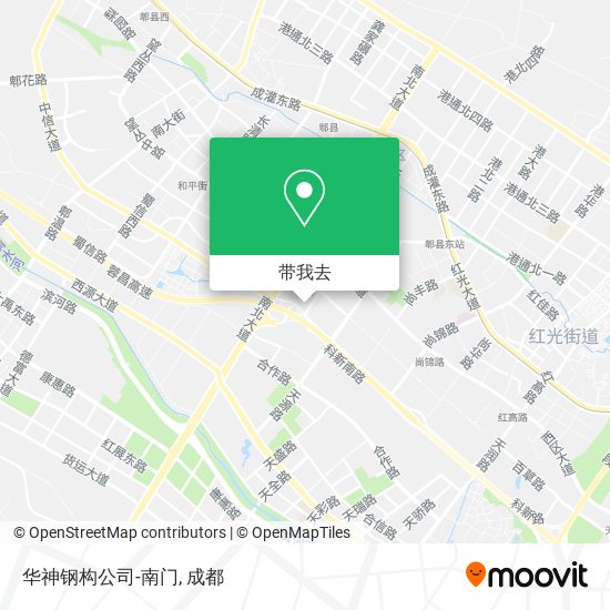 华神钢构公司-南门地图