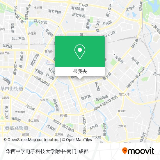 华西中学电子科技大学附中-南门地图