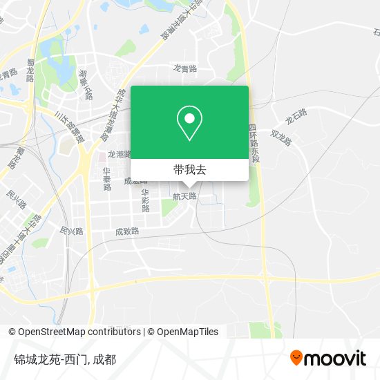 锦城龙苑-西门地图