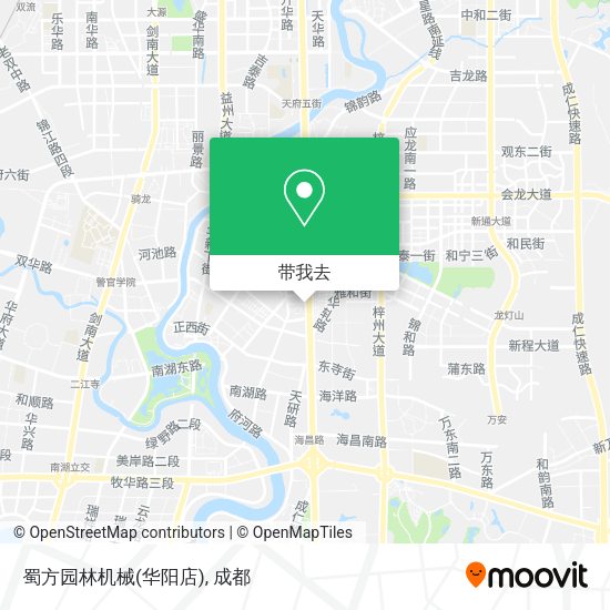 蜀方园林机械(华阳店)地图