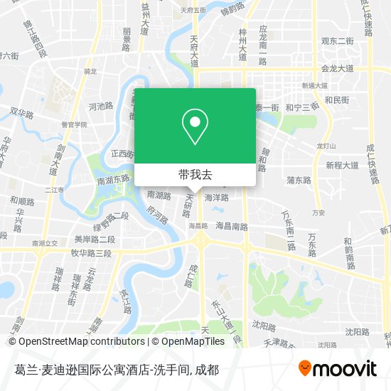 葛兰·麦迪逊国际公寓酒店-洗手间地图