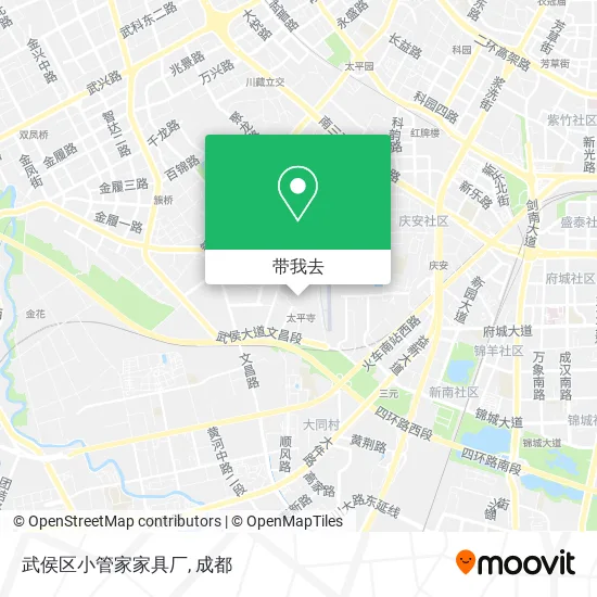 武侯区小管家家具厂地图