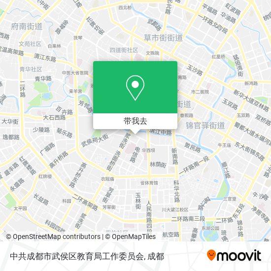 中共成都市武侯区教育局工作委员会地图