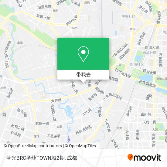 蓝光BRC圣菲TOWN城2期地图
