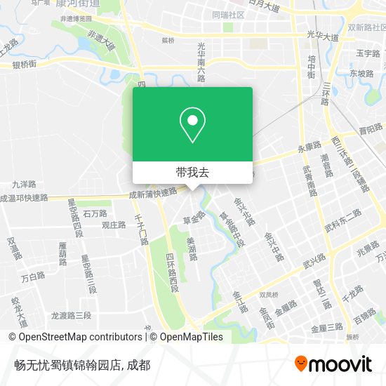 畅无忧蜀镇锦翰园店地图