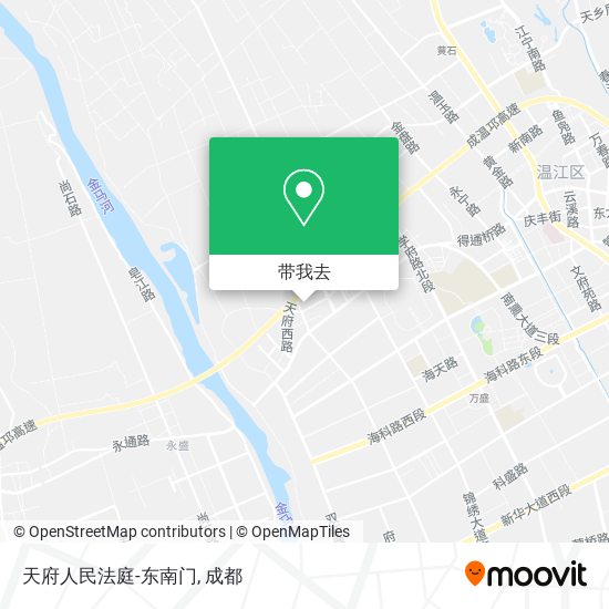 天府人民法庭-东南门地图