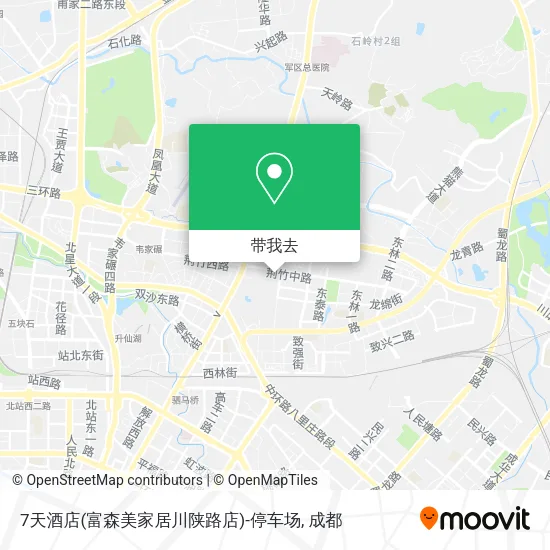 7天酒店(富森美家居川陕路店)-停车场地图