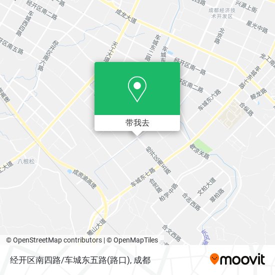 经开区南四路/车城东五路(路口)地图