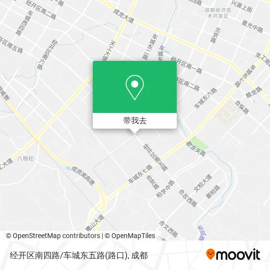 经开区南四路/车城东五路(路口)地图
