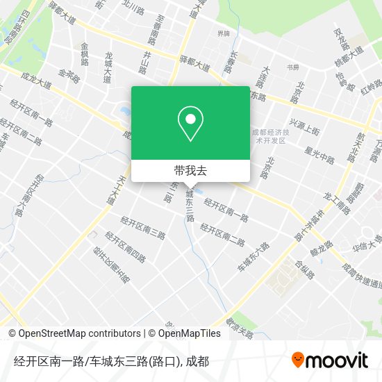 经开区南一路/车城东三路(路口)地图