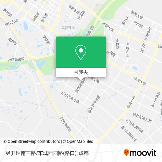 经开区南三路/车城西四路(路口)地图