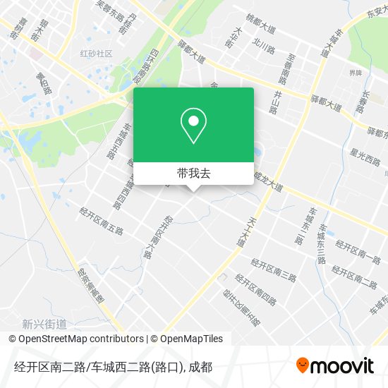 经开区南二路/车城西二路(路口)地图