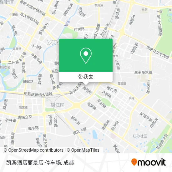 凯宾酒店丽景店-停车场地图