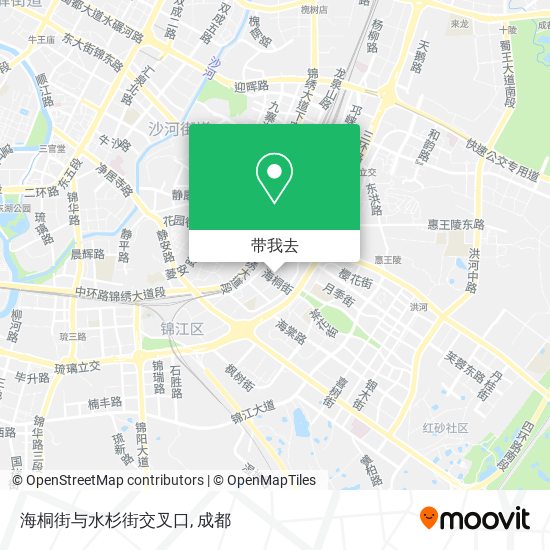 海桐街与水杉街交叉口地图