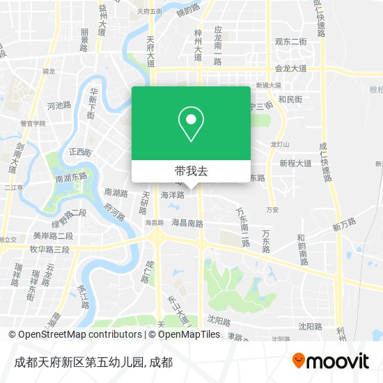 成都天府新区第五幼儿园地图