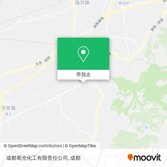 成都蜀光化工有限责任公司地图