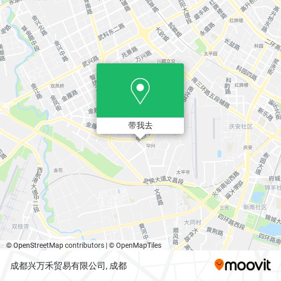 成都兴万禾贸易有限公司地图