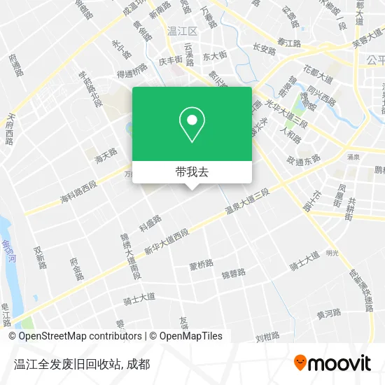 温江全发废旧回收站地图