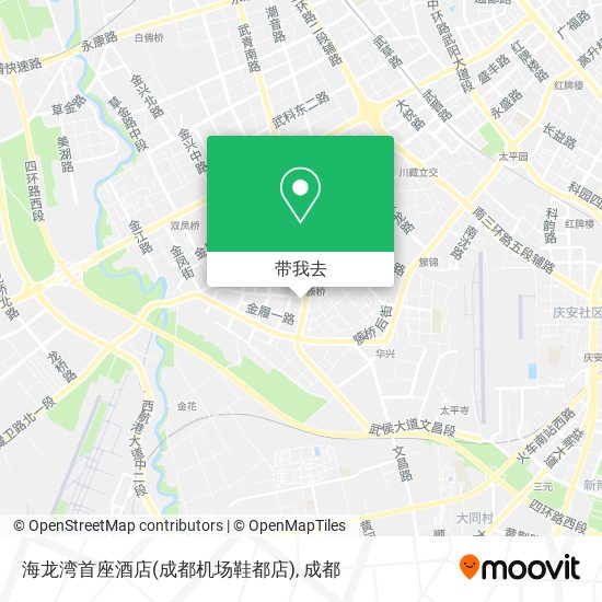 海龙湾首座酒店(成都机场鞋都店)地图