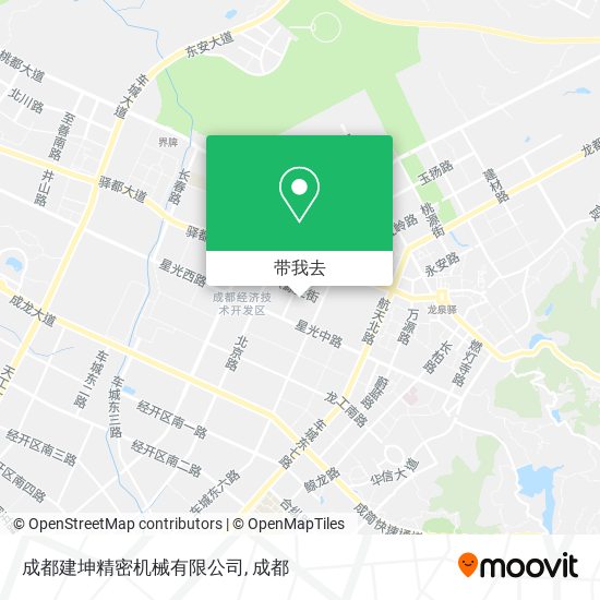 成都建坤精密机械有限公司地图