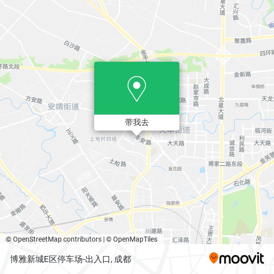博雅新城E区停车场-出入口地图