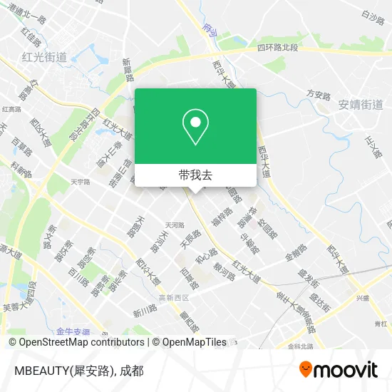MBEAUTY(犀安路)地图