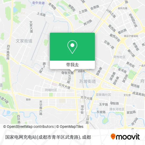 国家电网充电站(成都市青羊区武青路)地图