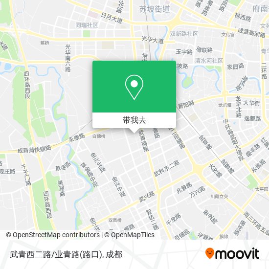 武青西二路/业青路(路口)地图