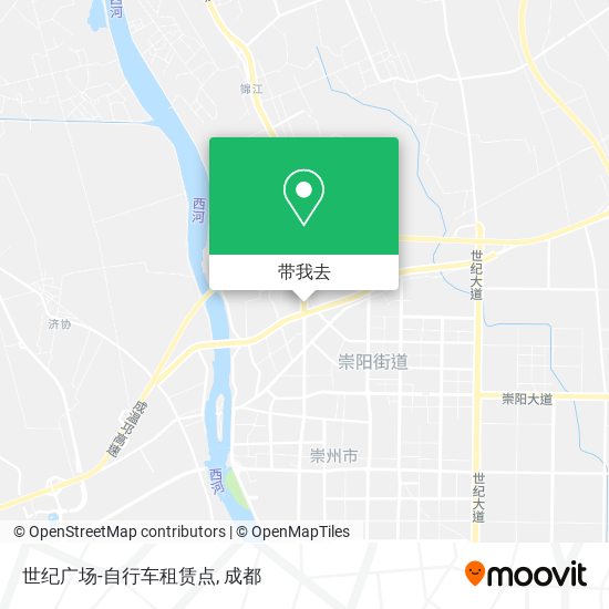 世纪广场-自行车租赁点地图