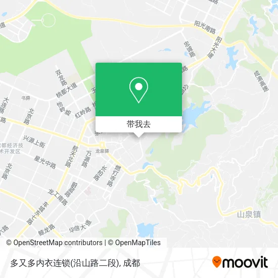 多又多内衣连锁(沿山路二段)地图