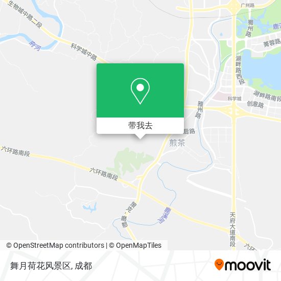 舞月荷花风景区地图